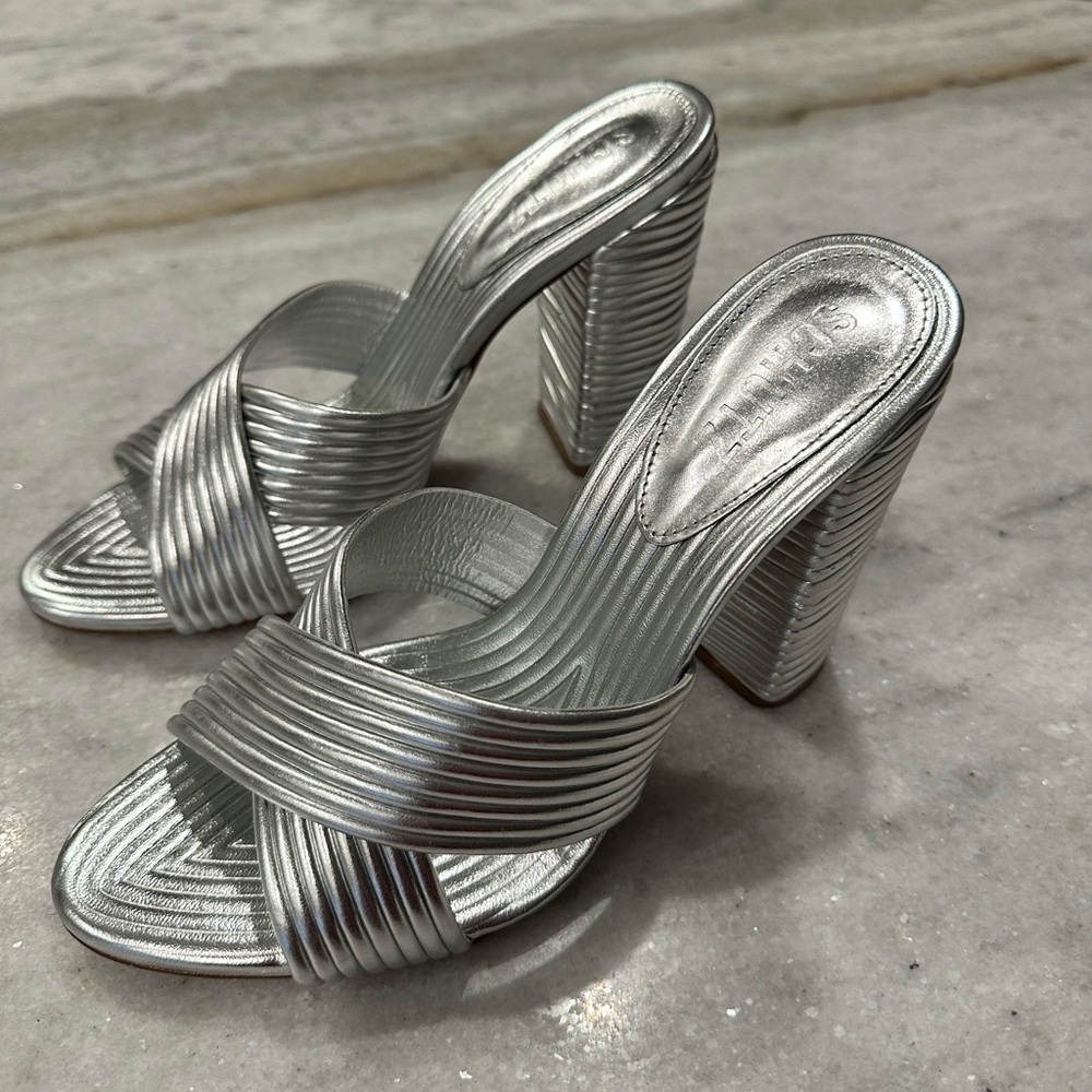 Schutz Emma Dale criss cross heeled sandal